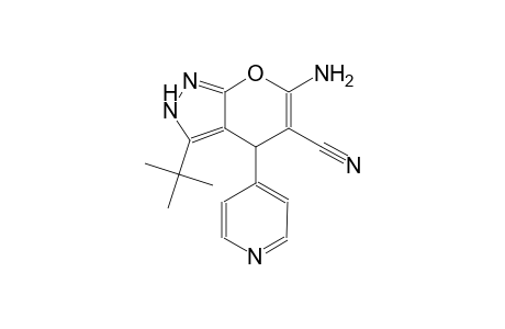 pyrano[2,3-c]pyrazole-5-carbonitrile, 6-amino-3-(1,1-dimethylethyl)-1,4-dihydro-4-(4-pyridinyl)-