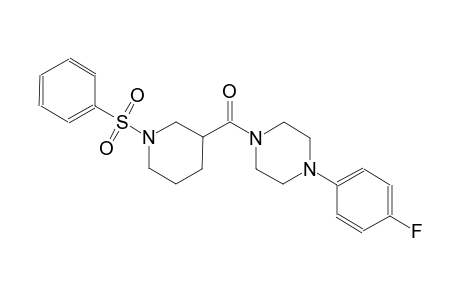 piperazine, 1-(4-fluorophenyl)-4-[[1-(phenylsulfonyl)-3-piperidinyl]carbonyl]-