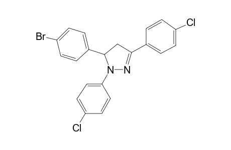 5-(4-Bromophenyl)-1,3-bis(4-chlorophenyl)-4,5-dihydro-1H-pyrazole