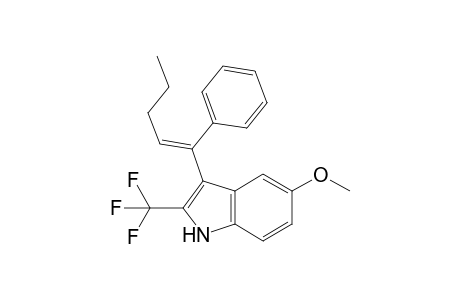 (E)-5-methoxy-3-(1-phenylpent-1-enyl)-2-(trifluoromethyl)-1H-indole
