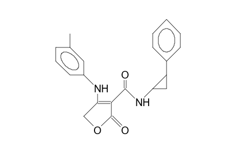 3-(N-[2-Phenyl-cycloprop-1-yl]-carbamoyl)-4-(3-tolylamino)-2(5H)-furanone