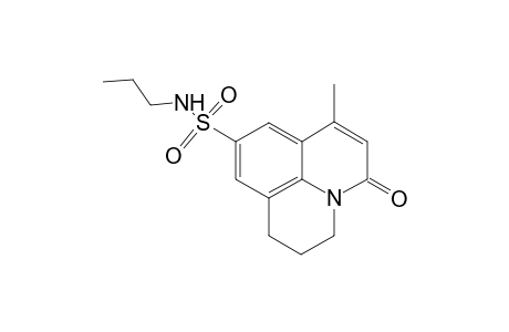 1H,5H-Benzo[ij]quinolizine-9-sulfonamide, 2,3-dihydro-7-methyl-5-oxo-N-propyl-