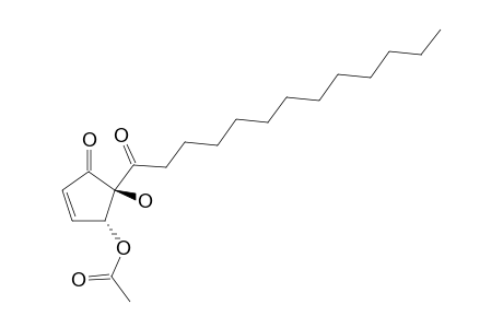 4-O-ACETYL-HYGROPHORONE-D-(12);TRANS-4-ACETOXY-5-HYDROXY-5-TRIDECANOYL-2-CYCLOPENTEN-1-ONE