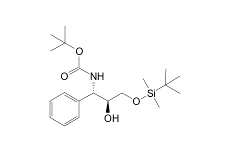 N-[(1S,2S)-3-[tert-butyl(dimethyl)silyl]oxy-2-hydroxy-1-phenyl-propyl]carbamic acid tert-butyl ester