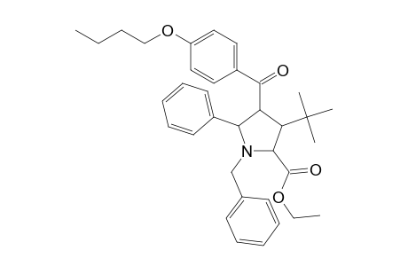 Proline, 4-(4-butoxybenzoyl)-3-(1,1-dimethylethyl)-5-phenyl-1-(phenylmethyl)-, ethyl ester