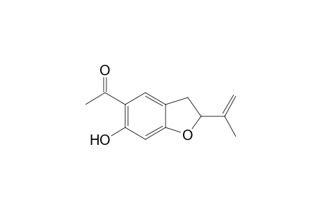 1-(6-hydroxy-2-isopropenyl-2,3-dihydrobenzofuran-5-yl)ethanone