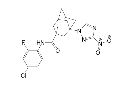 N-(4-chloro-2-fluorophenyl)-3-(3-nitro-1H-1,2,4-triazol-1-yl)-1-adamantanecarboxamide