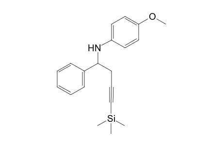 4-Methoxy-N-[1-phenyl-4-(trimethylsilyl)but-3-ynyl]aniline