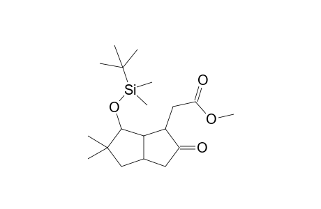 Methyl 8-[(t-butyldimethylsilyl)oxy]-7,7-dimethyl-3-oxobicyclo[3.3.0]octane-2-acetate