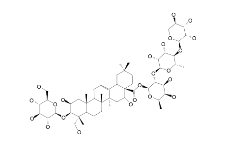 BERNARDIOSIDE-C1;3-O-BETA-D-GLU-2-BETA,3-BETA,16-ALPHA,23-TETRAHYDROXYOLEAN-12-28-OIC-ACID-28-O-BETA-D-XYL-(1->4)-ALPHA-L-RHA-(1->2)-BETA-D