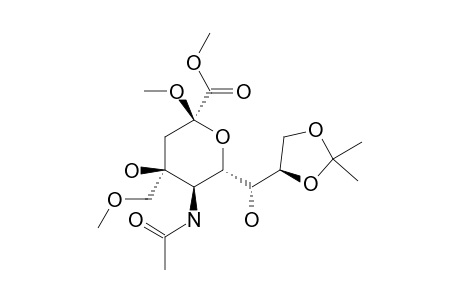 METHYL_(METHYL_5-ACETAMIDO-3,5-DIDEOXY-4-C-METHOXYMETHYL-8,9-O-ISOPROPYLIDENE-BETA-D-GLYCERO-D-TALO-2-NONULOPYRANOSID)-ONATE