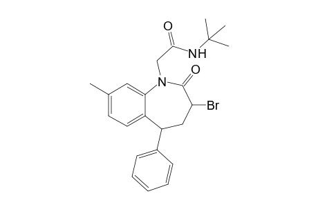 N-tert-Butyl-2-(3-bromo-2-oxo-5-phenyl-8-methyl-2,3,4,5-tetrahydro-1H-benzazepin-1-yl)ethanoic acid amide