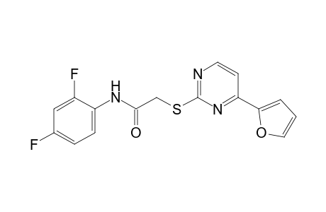 2',4'-difluoro-2-{[4-(2-furyl)-2-pyrimidinyl]thio}acetanilide