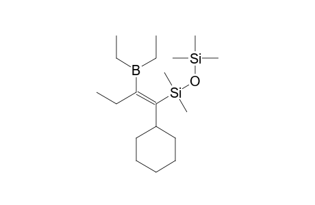 1-[(1E)-1-Cyclohexyl-2-(diethylboryl)-1-butenyl]-1,1,3,3,3-pentamethyldisiloxane