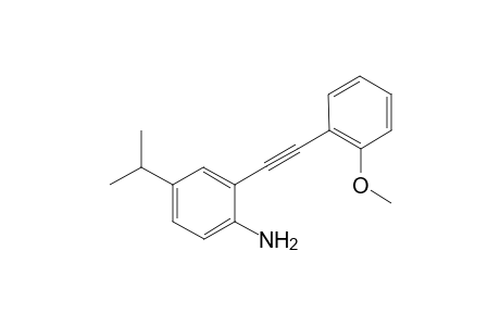 4-Isopropyl-2-(2-methoxyphenylethynyl)aniline