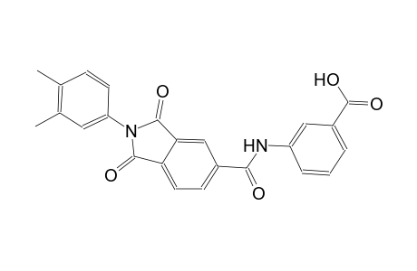 3-({[2-(3,4-dimethylphenyl)-1,3-dioxo-2,3-dihydro-1H-isoindol-5-yl]carbonyl}amino)benzoic acid