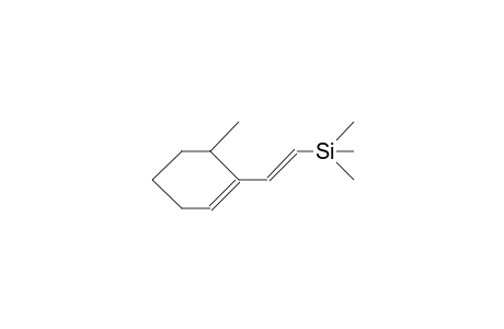 (E)-1-Trimethylsilyl-2-(6-methyl-cyclohex-1-en-1-yl)-ethylene
