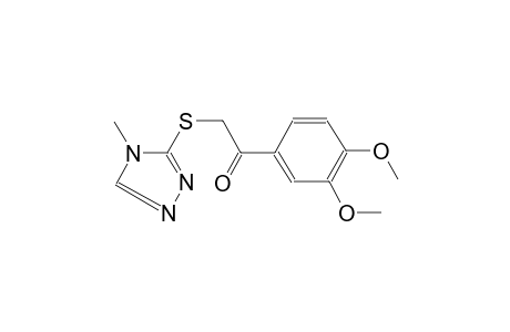 1-(3,4-dimethoxyphenyl)-2-[(4-methyl-4H-1,2,4-triazol-3-yl)sulfanyl]ethanone