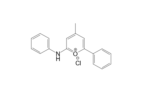 2-Phenylamino-6-phenyl-4-methylpyrylium chloride