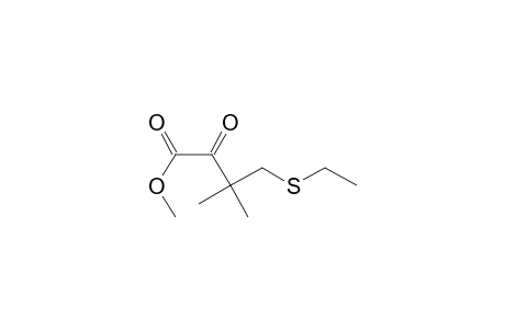 4-(ethylthio)-2-keto-3,3-dimethyl-butyric acid methyl ester