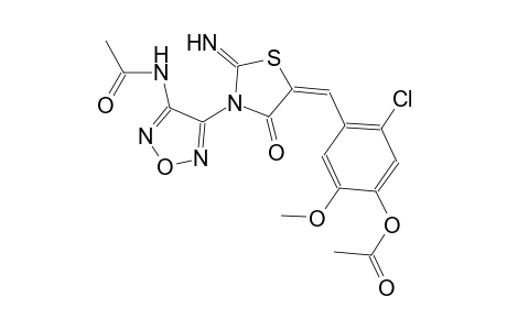 acetamide, N-[4-[(5E)-5-[[4-(acetyloxy)-2-chloro-5-methoxyphenyl]methylene]-2-imino-4-oxothiazolidinyl]-1,2,5-oxadiazol-3-yl]-