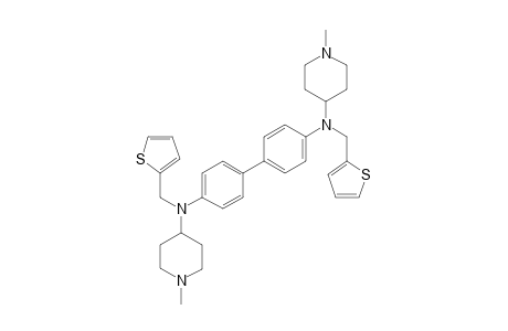 N,N'-Di-(2'-thienyl-methyl)-N,N'-di-(1-methyl-4-piperidinyl)-4,4'-diamino-diphenyl