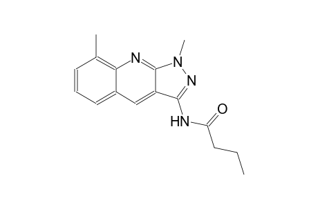 N-(1,8-dimethyl-1H-pyrazolo[3,4-b]quinolin-3-yl)butanamide