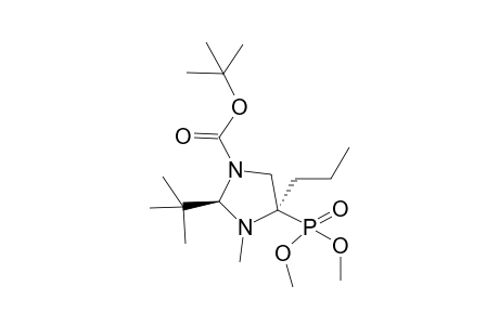 t-Butyl (2R,4R)-2-t-butyl-4-dimethoxyphosphoryl-3-methyl-4-propyl-1,3-imidazolidine-1-carboxylate