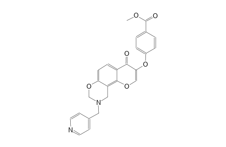 benzoic acid, 4-[[9,10-dihydro-4-oxo-9-(4-pyridinylmethyl)-4H,8H-pyrano[2,3-f][1,3]benzoxazin-3-yl]oxy]-, methyl ester