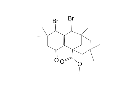 6,8-DIBROMO-1-METHOXYCARBONYL-DIISOPHOR-2(7)-EN-3-ONE