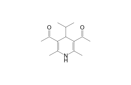 2,6-Lutidine, 3,5-diacetyl-1,4-dihydro-4-isopropyl-