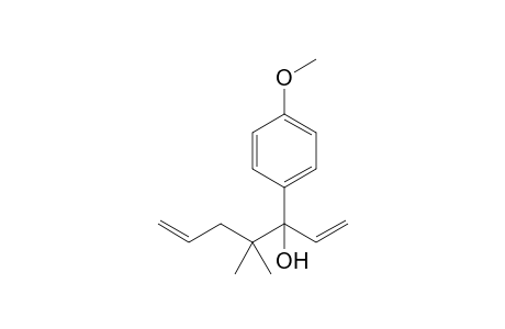 3-(4-Methoxyphenyl)-4,4-dimethyl-3-hepta-1,6-dienol