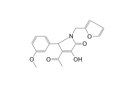 Pyrrol-2(5H)-one, 4-acetyl-1-(2-furfuryl)-3-hydroxy-5-(3-methoxyphenyl)-