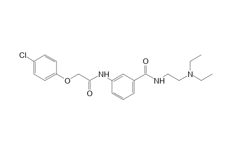 2-(p-chlorophenoxy)-3'-{[2-(diethylamino)ethyl]carbamoyl]acetanilide