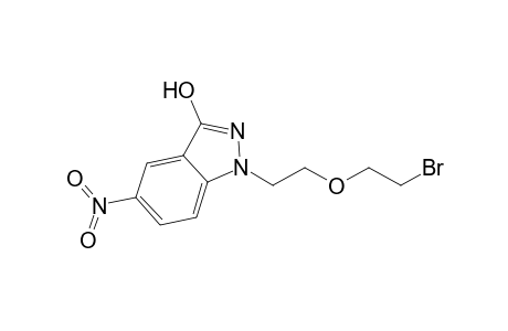 5-(3-Hydroxy-5-nitro-1H-indazol-1-yl)-3-oxapentyl bromide
