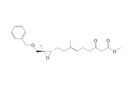 (E)-7-methyl-9-[(2S,3S)-3-methyl-3-(phenylmethoxymethyl)-2-oxiranyl]-3-oxo-6-nonenoic acid methyl ester