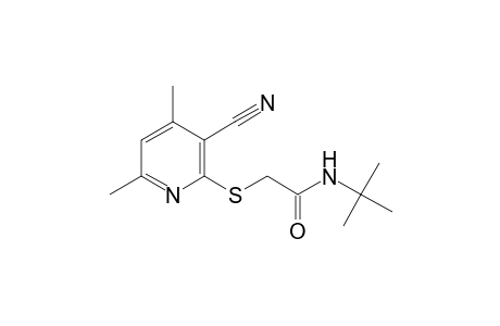Acetamide, N-tert-butyl-2-(3-cyano-4,6-dimethylpyridin-2-ylsulfanyl)-