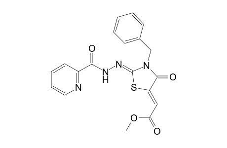 (Z)-Methyl-2-[(Z)-3-benzyl-4oxo-2-(2-picolinoylhydrazono)-thiazolidin-5-ylidine]acetate