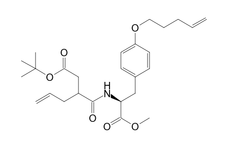 O-Pent-4-enyl-N-(2-tert-butoxycarbonylmethylpent-4-enoyl)-L-tyrosine, methyl ester