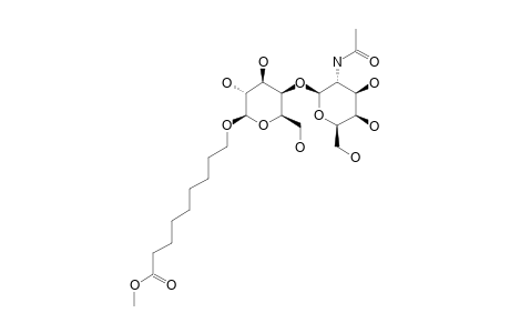 8-METHOXYCARBONYLOCTYL-4-O-(2-ACETAMIDO-2-DEOXY-BETA-D-GALACTOPYRANOSYL)-BETA-D-GALACTOPYRANOSIDE