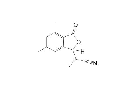 3-(1'-Cyanoethyl)-5,7-dimethylphthalide