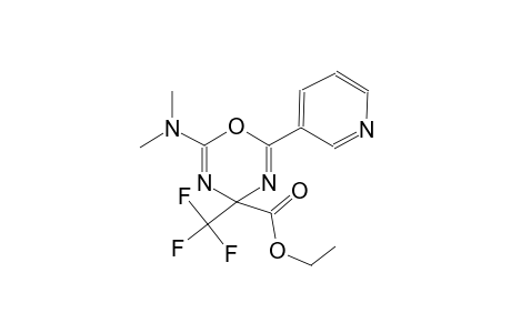 ethyl 2-(dimethylamino)-6-(3-pyridinyl)-4-(trifluoromethyl)-4H-1,3,5-oxadiazine-4-carboxylate