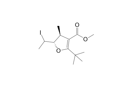 trans-2-tert-Butyl-5-(1-iodoethyl)-4-methyl-4,5-dihydro-furan-3-carboxylic acid methyl ester