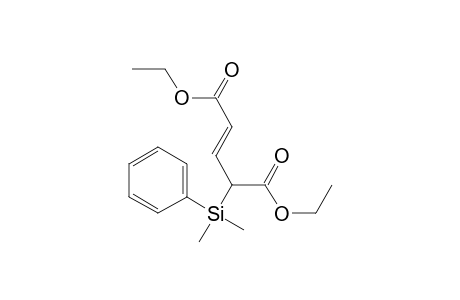 (E)-4-[dimethyl(phenyl)silyl]-2-pentenedioic acid diethyl ester