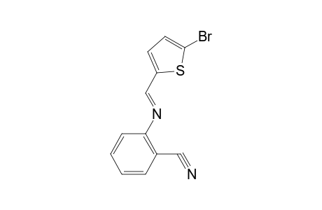2-([(E)-(5-Bromo-2-thienyl)methylidene]amino)benzonitrile
