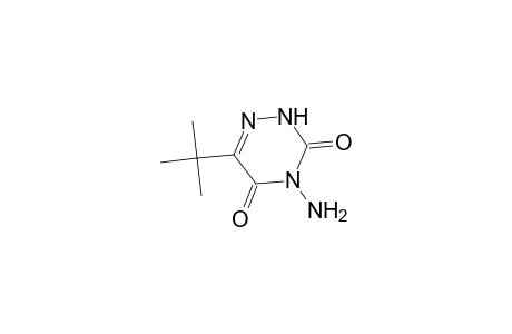 1,2,4-Triazine-3,5(2H,4H)-dione, 4-amino-6-(1,1-dimethylethyl)-