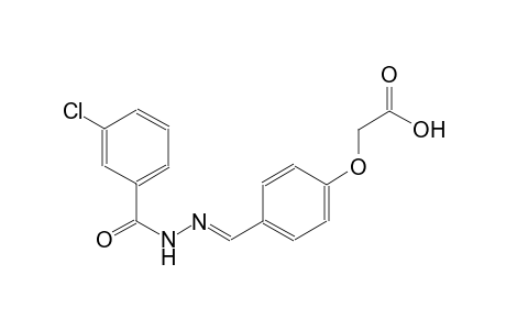 (4-{(E)-[(3-chlorobenzoyl)hydrazono]methyl}phenoxy)acetic acid