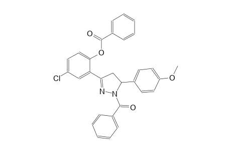 2-[1-benzoyl-5-(4-methoxyphenyl)-4,5-dihydro-1H-pyrazol-3-yl]-4-chlorophenyl benzoate