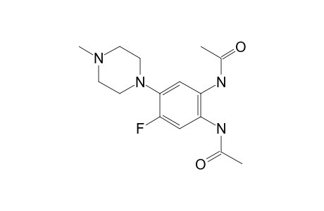 4-Fluoro-5-(4-methyl-piperazin-1-yl)-benzene-1,2-diamine, N,N-diacetyl-