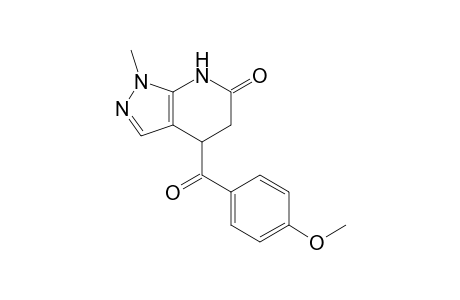 4-(4-Methoxybenzoyl)-1-methyl-1,4,5,7-tetrahydro-6H-pyrazolo[3,4-b]pyridin-6-one